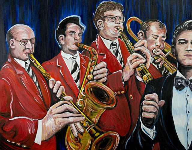 Big Band Painting by Doug LaRue