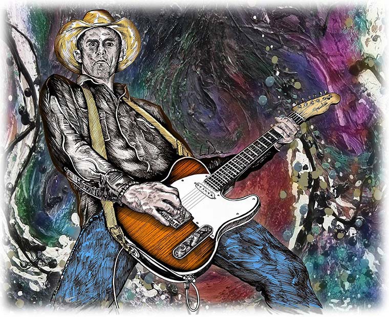 Country Rock Guitar art by Doug LaRue