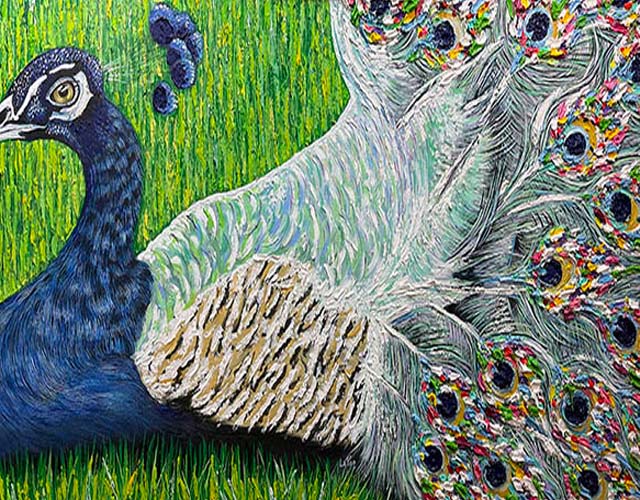 Frida's Peacock by Doug LaRue